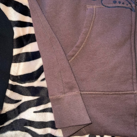 Volcom Zip Brown/Black Hoodie From Eatly 2000’s - Y2K/Surf/Skate - Junior's XL - Picture 7 of 16